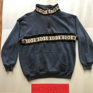 Native Print zip-up coat